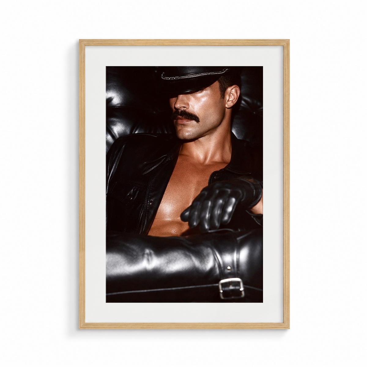 The Armour, a Safe Words fine art print, in a wood frame