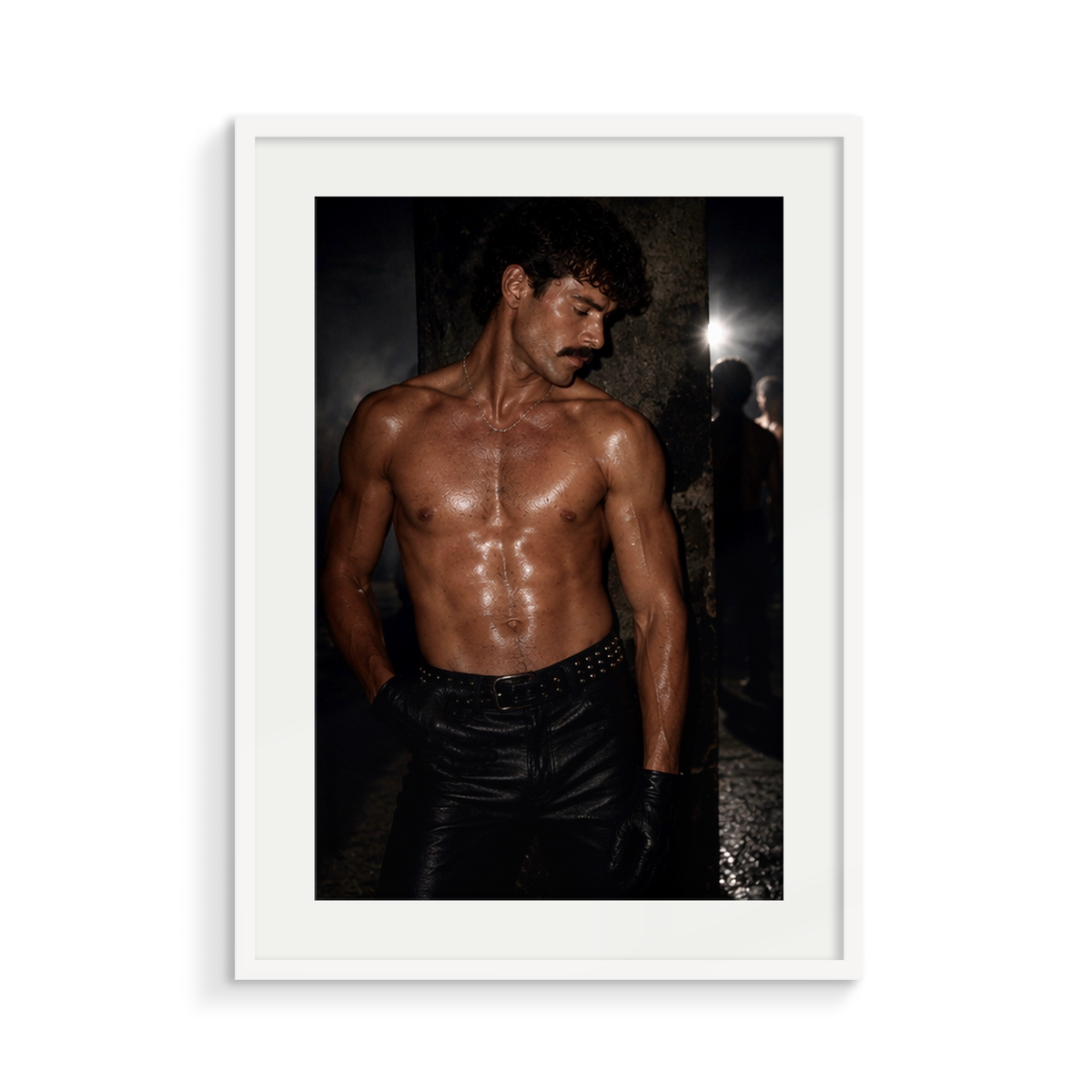The Discipline, a Safe Words fine art print, in a white frame