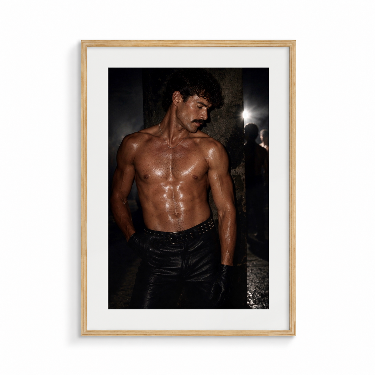 The Discipline, a Safe Words fine art print, in a wood frame