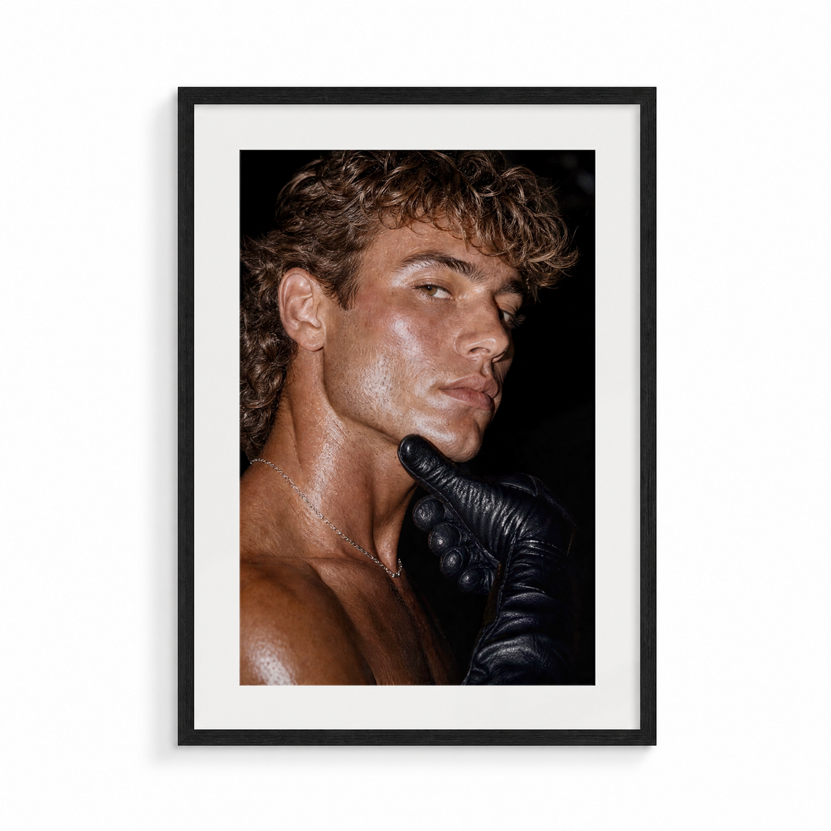 The Grip, a Safe Words fine art print, in a black frame