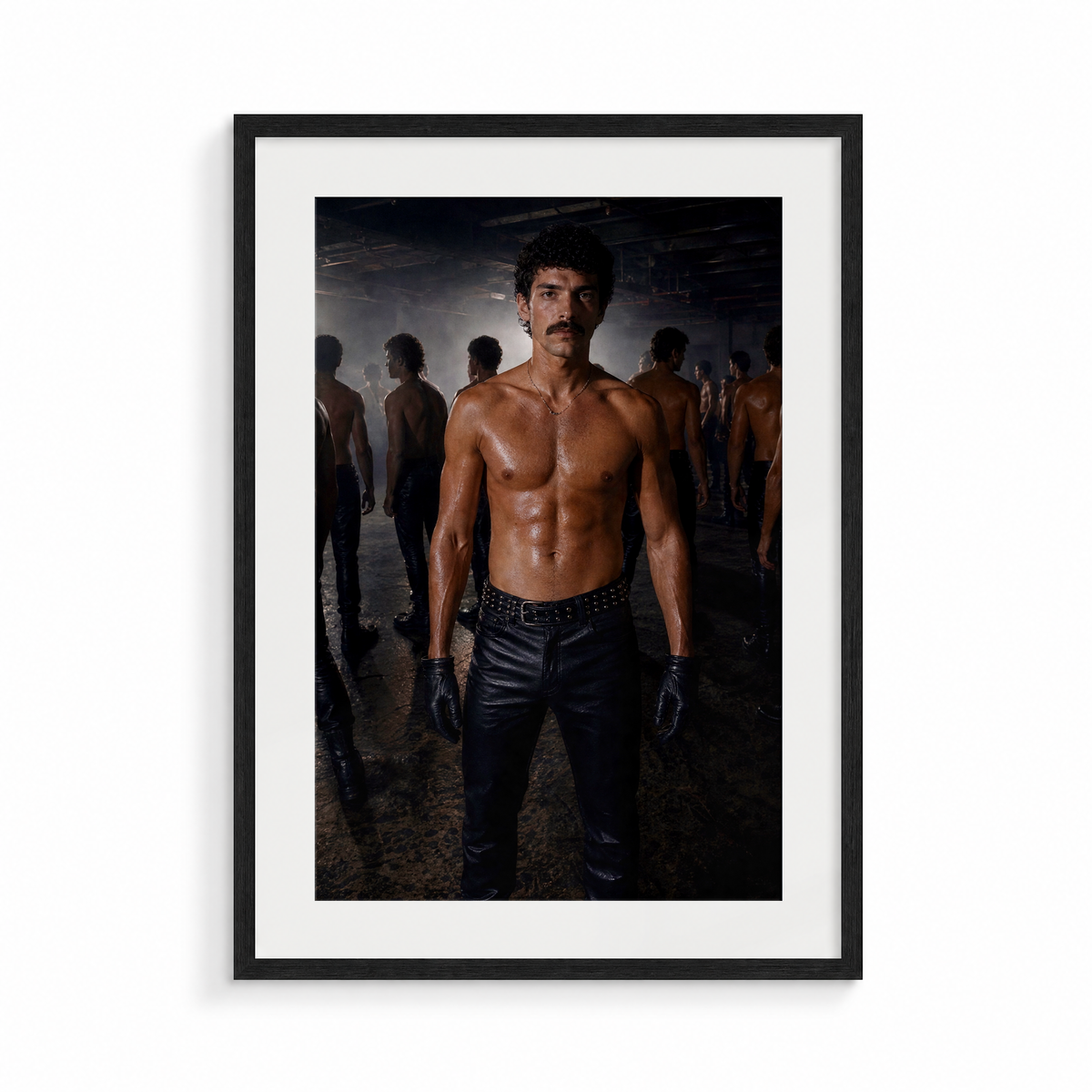 The Initiate, a Safe Words fine art print, in a black frame