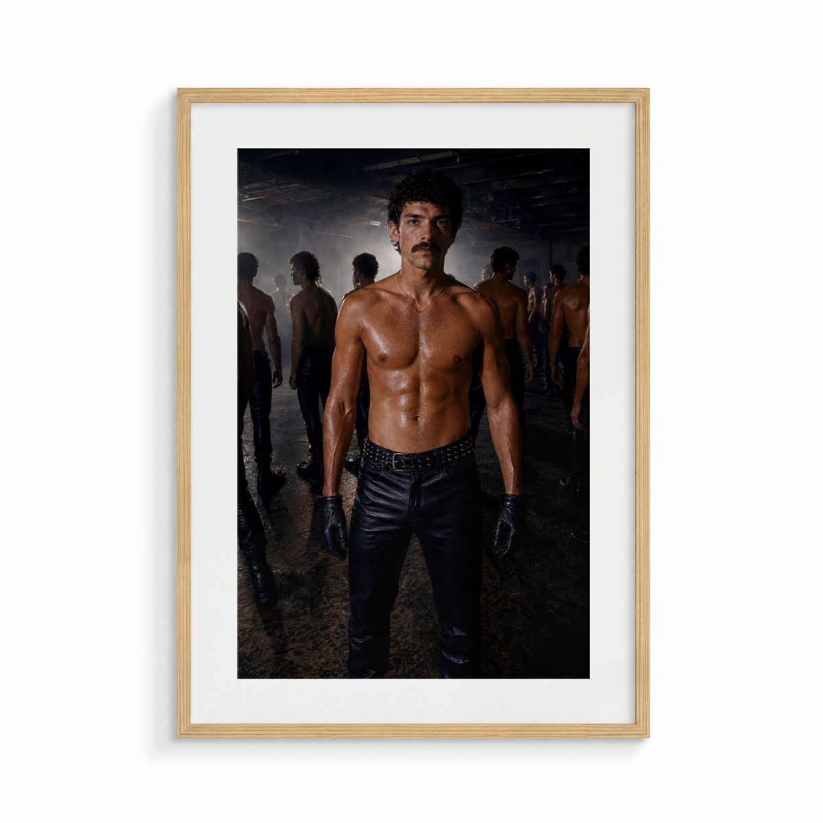The Initiate, a Safe Words fine art print, in a wood frame