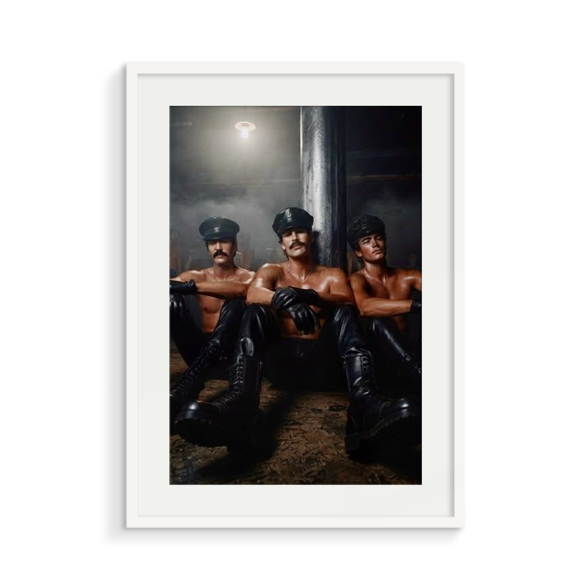 The Order, a Safe Words fine art print, in a white frame