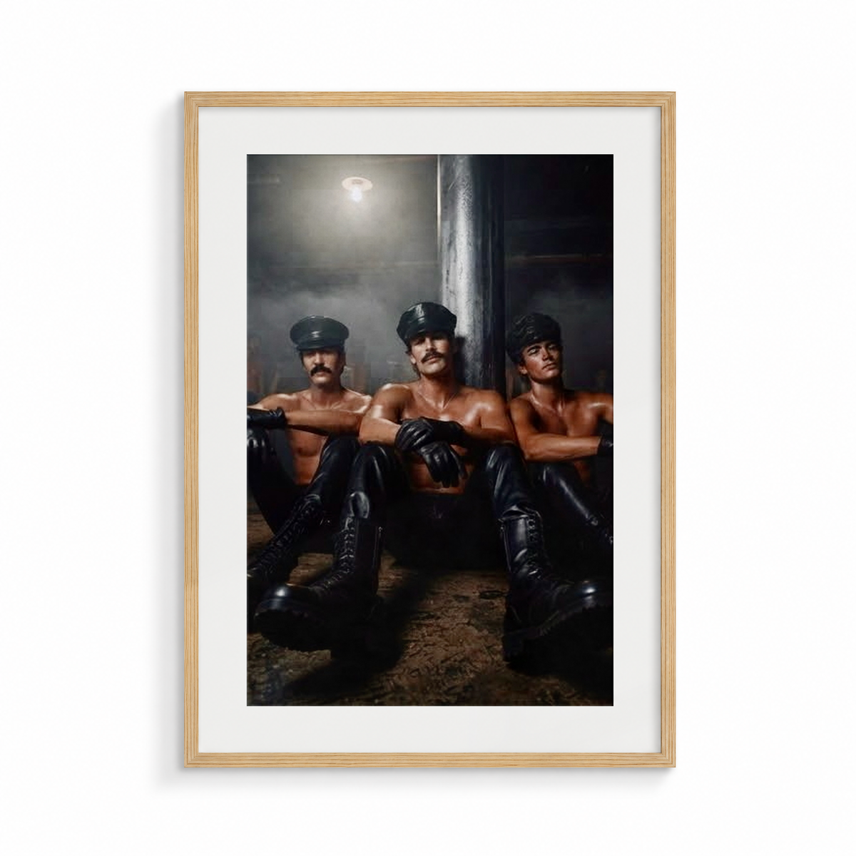 The Order, a Safe Words fine art print, in a wood frame