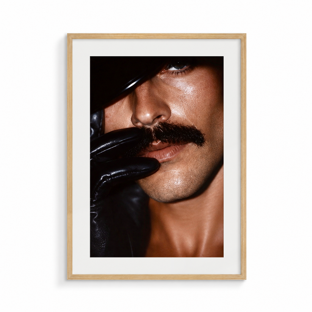 The Word, a Safe Words fine art print, in a wood frame