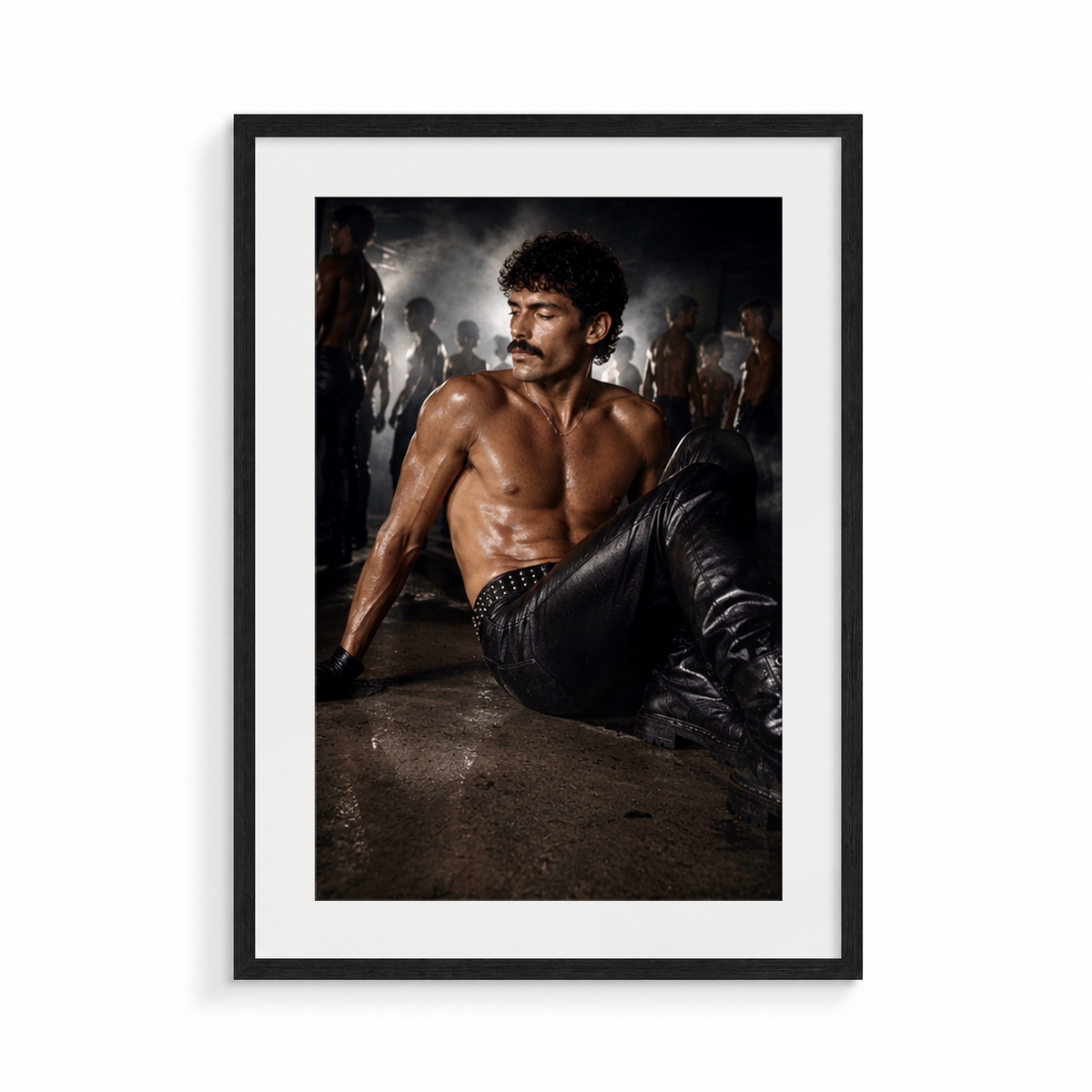 The Yield, a Safe Words fine art print, in a black frame