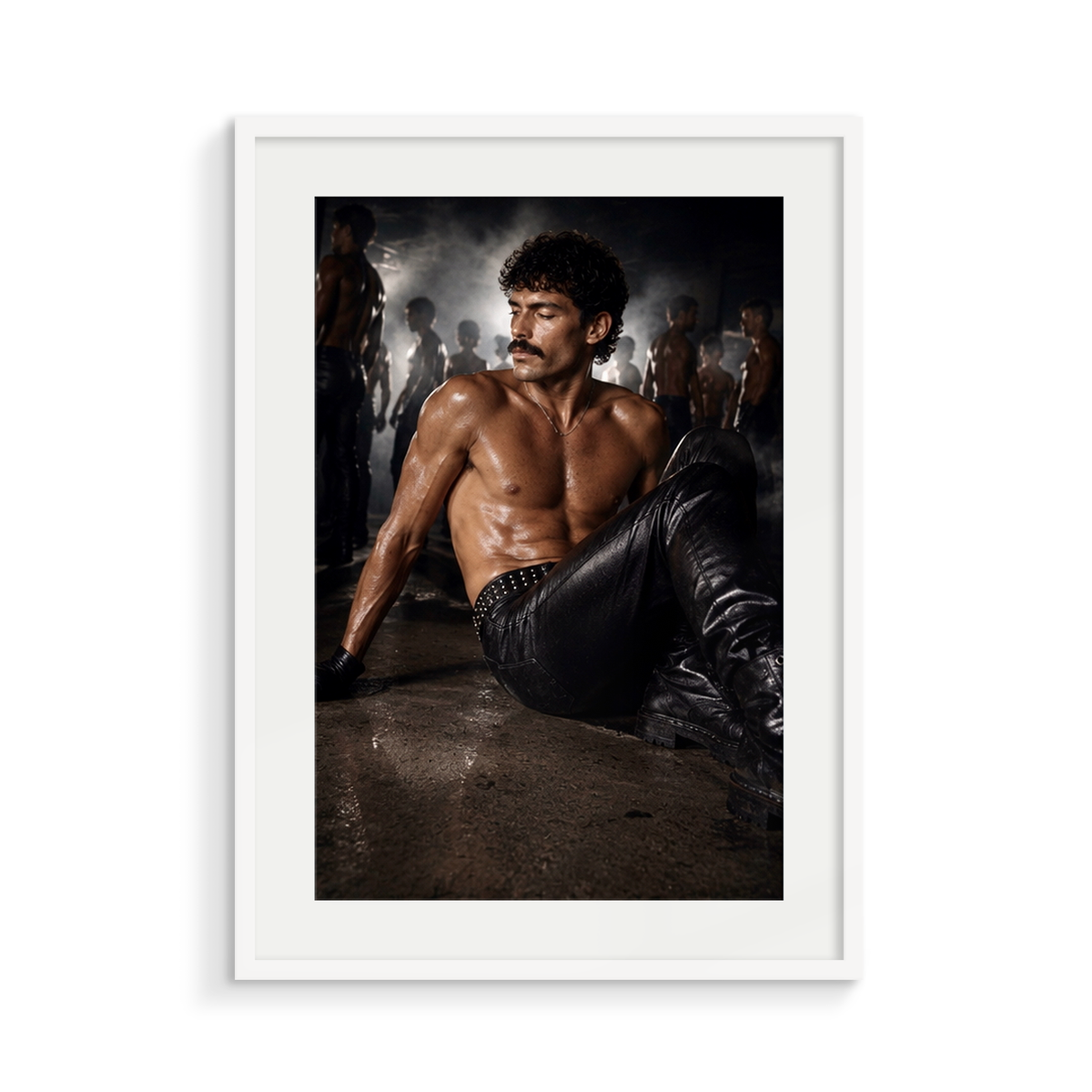 The Yield, a Safe Words fine art print, in a white frame