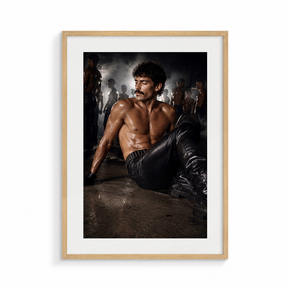 The Yield, a Safe Words fine art print, in a wood frame