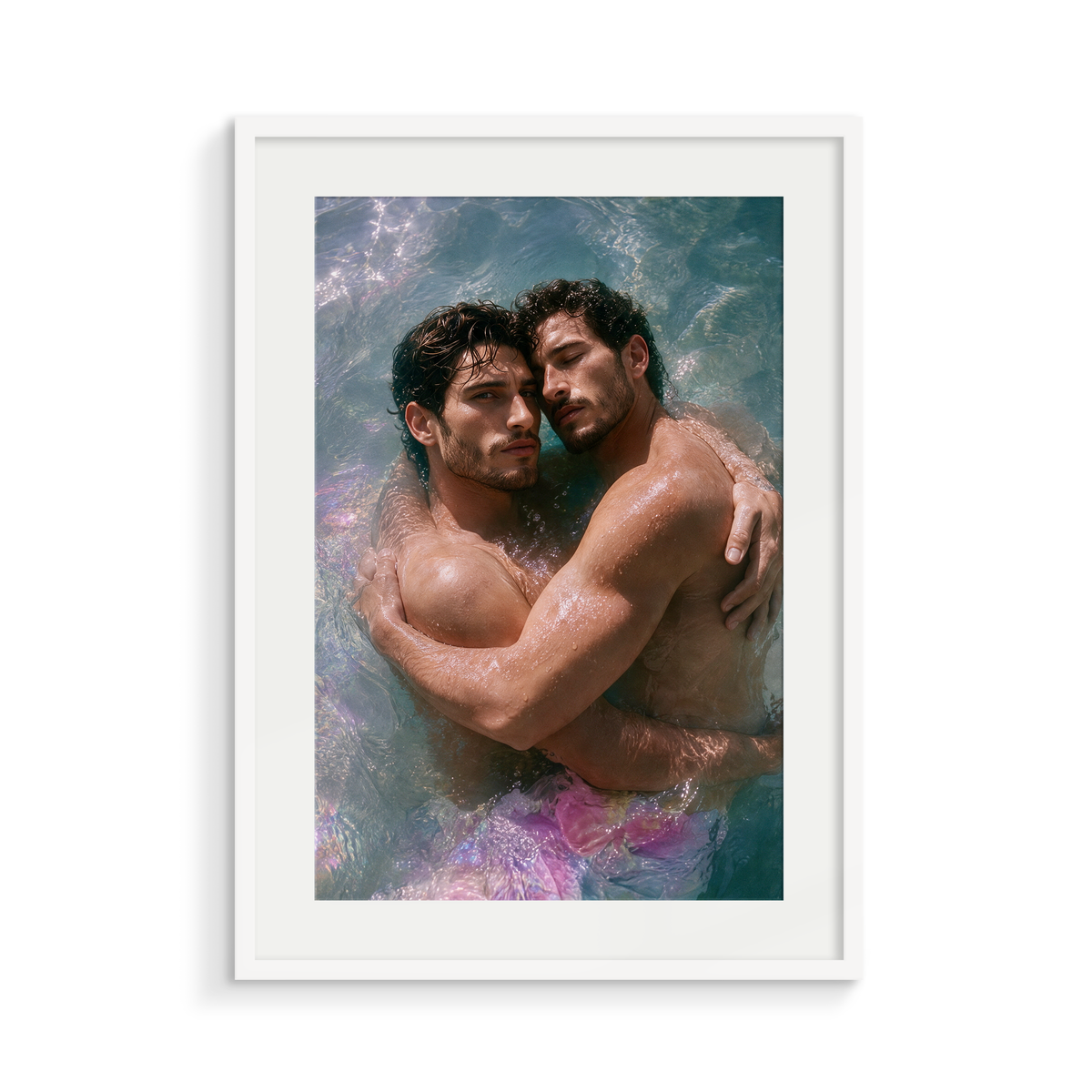 The Hold, a Siren & Surfer fine art print, in a white frame