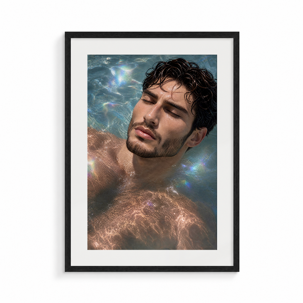 The Trance, a Siren & Surfer fine art print, in a black frame